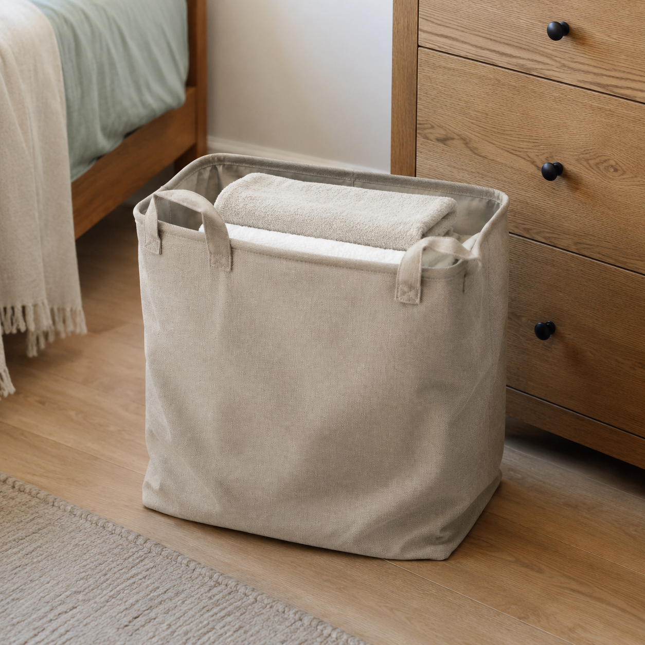 Collapsible Fabric Laundry Basket