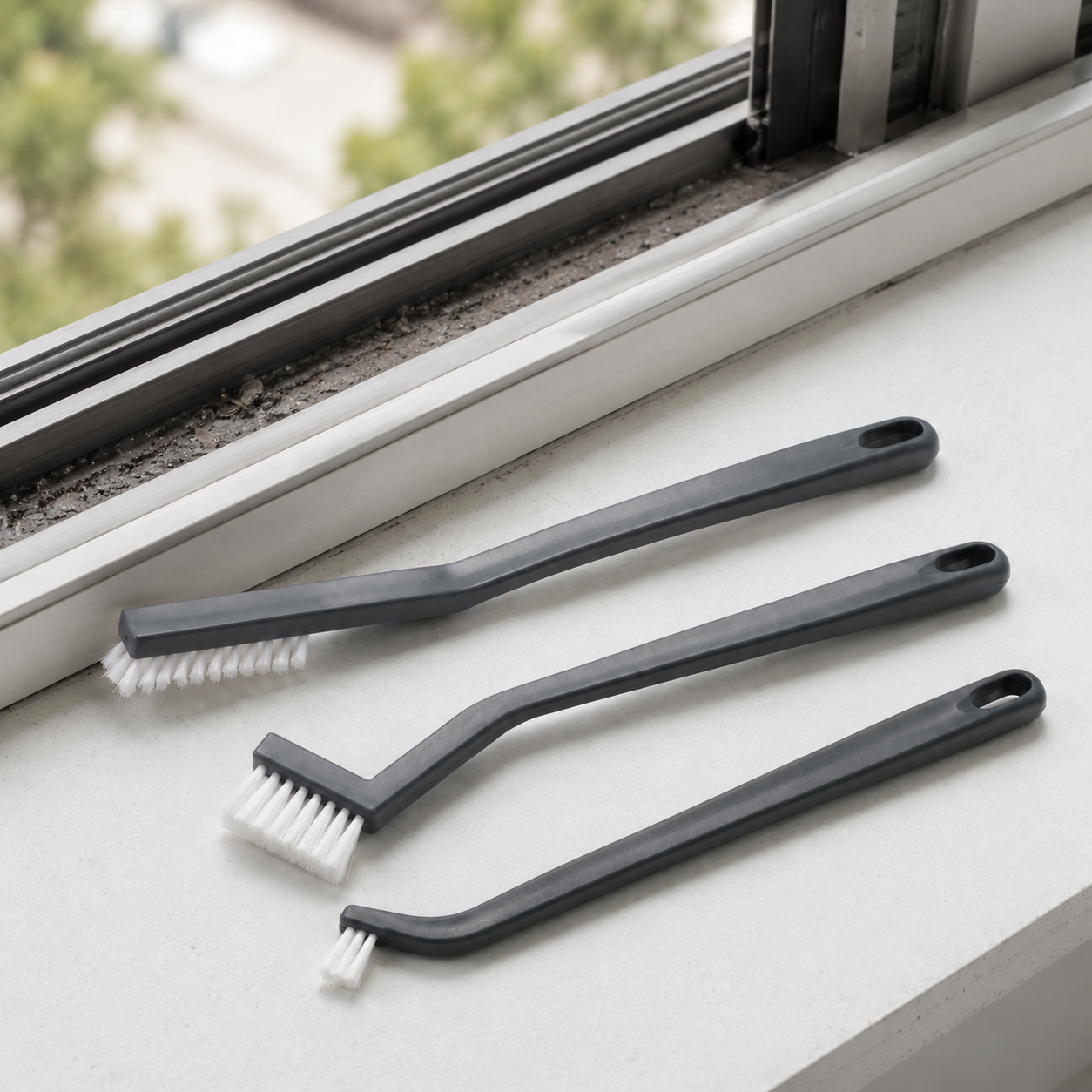 3-Piece Precision Crevice Cleaning Brush Set
