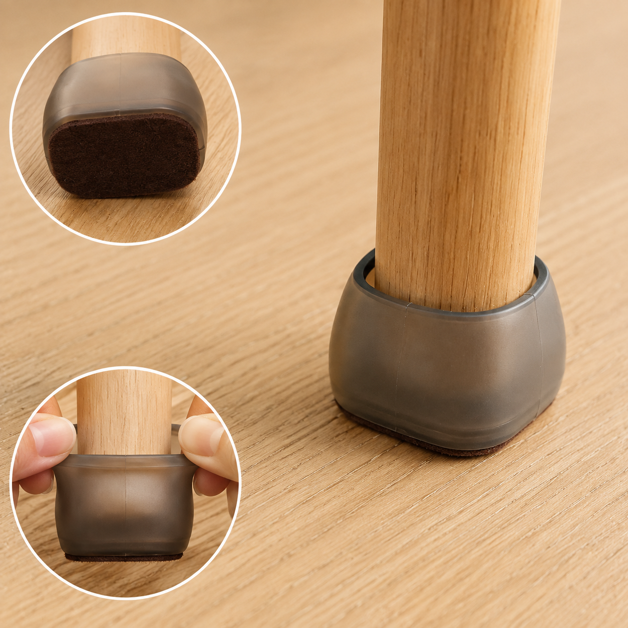 16-Pack Silicone Chair Leg Protectors