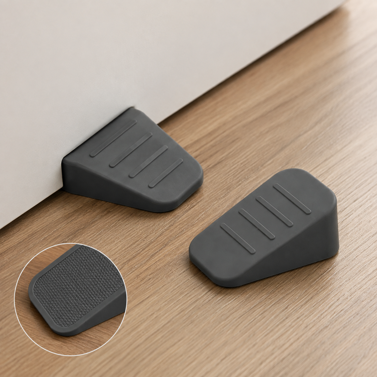 2-Pack Non-Slip Silicone Door Stops