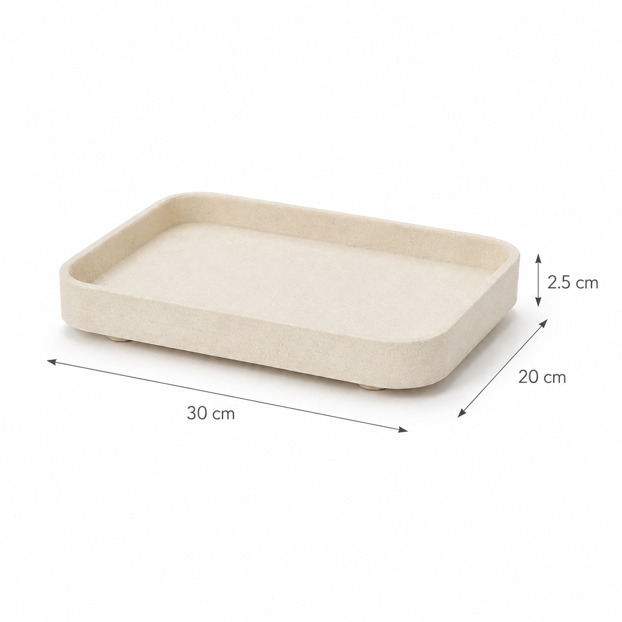 Mineral-Resin Bathroom Vanity Tray