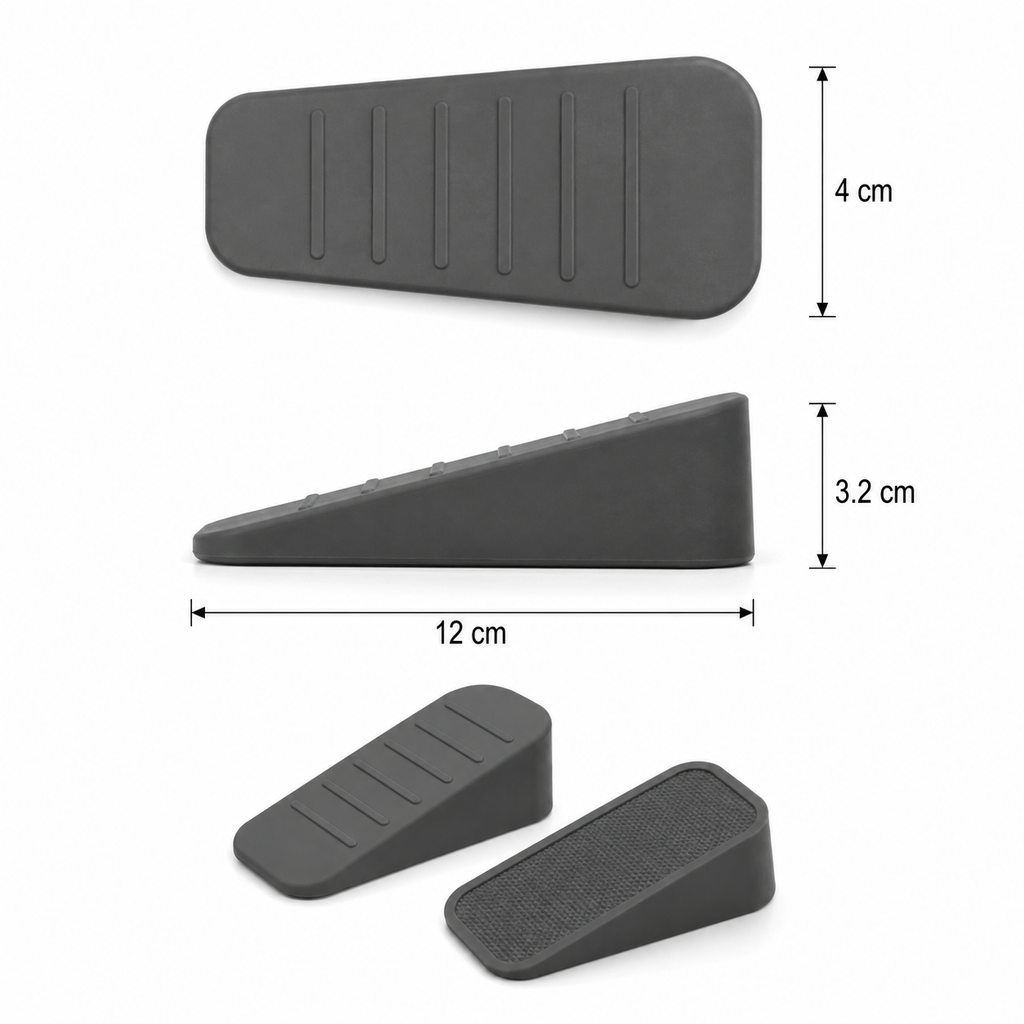 2-Pack Non-Slip Silicone Door Stops